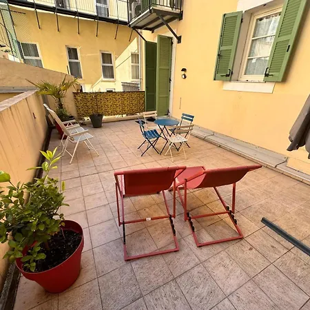 아파트 Grimaldi Ac 2 Terraces Wifi 5mins Sea
