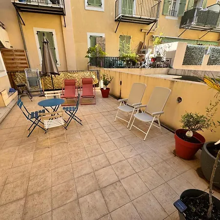 Grimaldi Ac 2 Terraces Wifi 5mins Sea 아파트 *